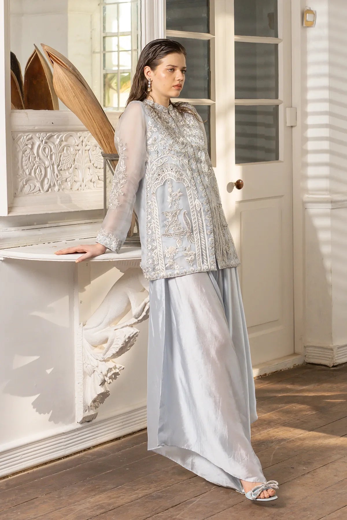 Frost Veil – Ice Blue Ensemble
