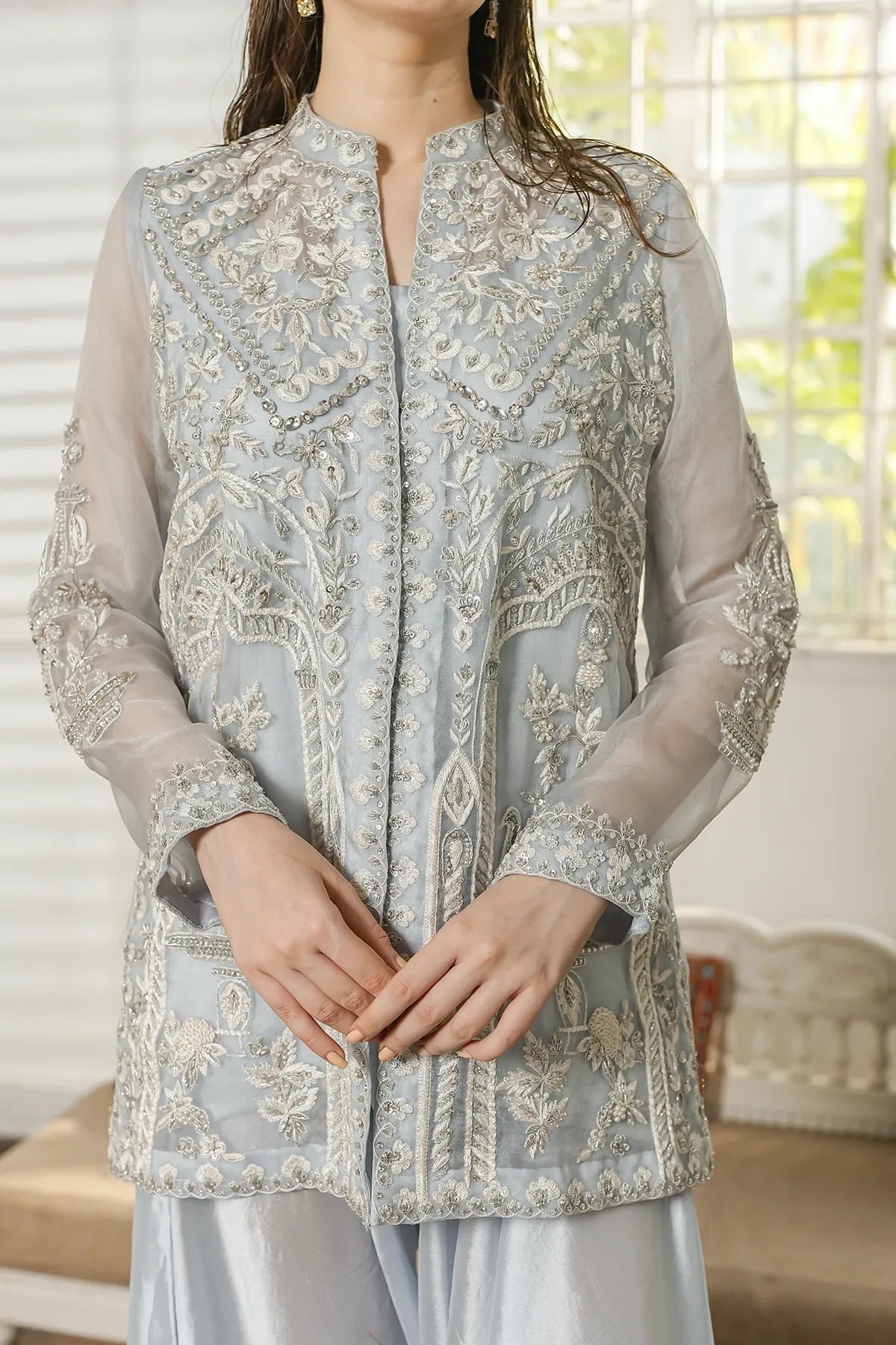 Frost Veil – Ice Blue Ensemble